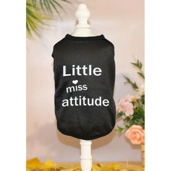 Little Miss Attitude Dog Pet Cat Medium T-Shirt NWOT‎ - Picture 2 of 5